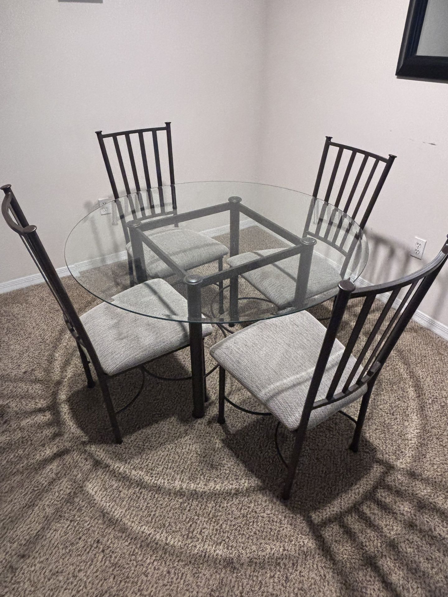 Glass Table Chairs