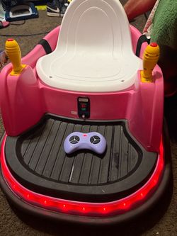 Costzon Bumper Car for Kids, 12V Electric Toddler Bumping Car with Remote Control, Dual Joysticks, 3