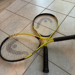 HEAD Tour Pro Tennis Rackets.  Set of 2.