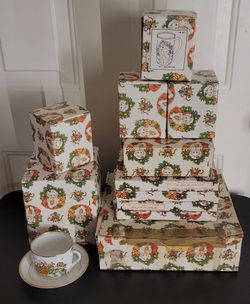 St. Nicholas Christmas Dinnerware 24 Piece Collection Set