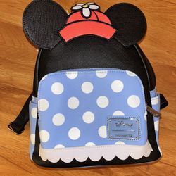 Minnie Mouse Retro Polka Dot Loungefly Backpack
