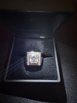 Moissanite (Asscher Cut) Ring 925 Size 7