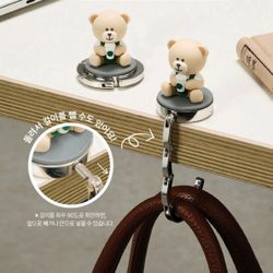 NEW IN BOX Starbucks Korea exclusive bear mascot bag hook hang charm metal