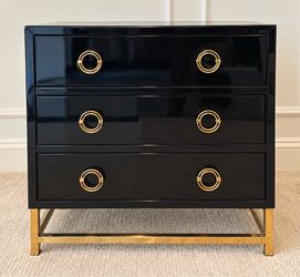 Black & Gold Nightstands