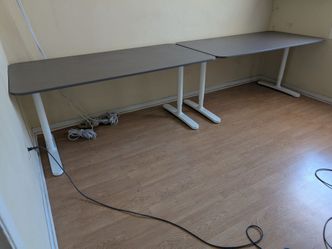 Two IKEA desks/tables