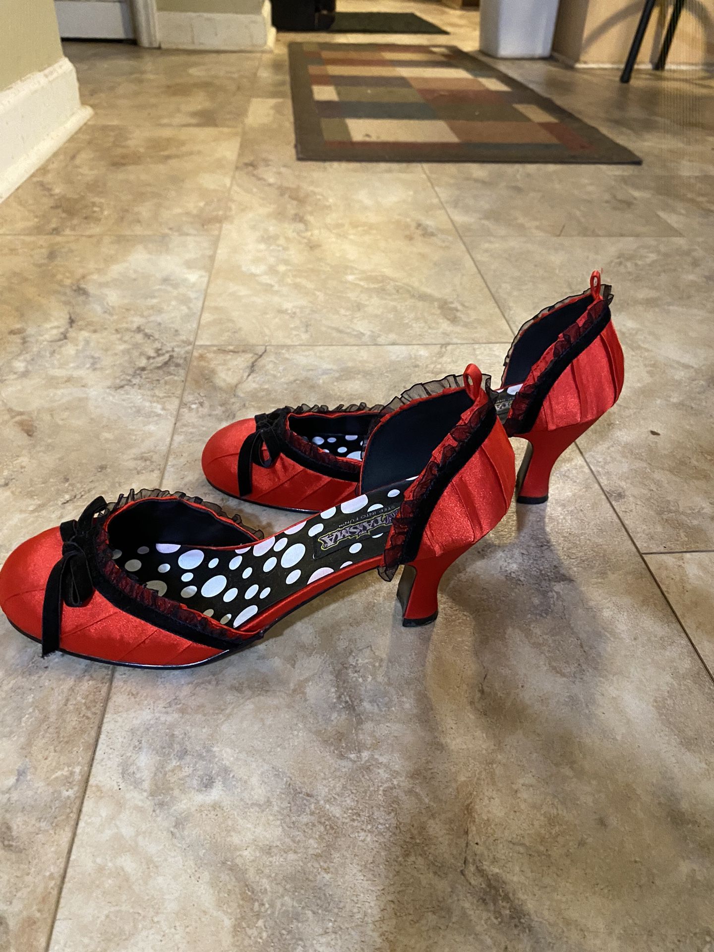 Funtasma Red/Black Cosplay Heels, size-11