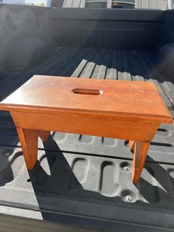 Vintage wooden kitchen stool