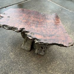 Live-Edge Wood Coffee Table 