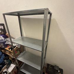 Workplace Shelving Unit In/Outdoor Steel StorageBrand Ikea (4 Tier, 60x27x139cm)