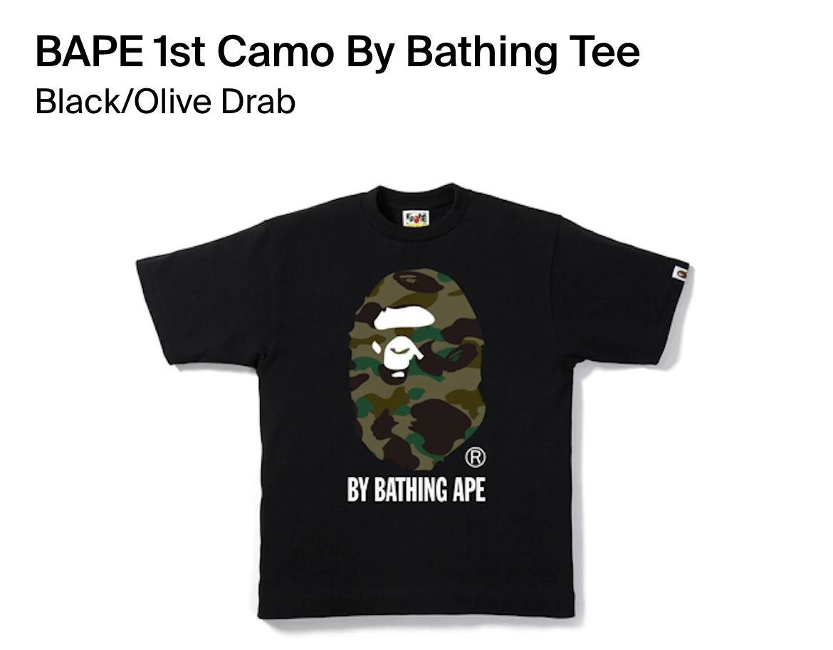 BAPE 1st Camo By Bathing Tee XL