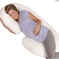 Pregnancy Pillow: Leachco Snoogle Original Maternity/Pregnancy Total Body Pillow, Ivory 60 Inch