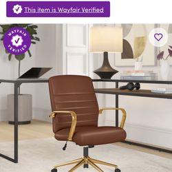 Brown Leather Office Chair
