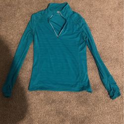 Blue Fitted Athletic Shirt