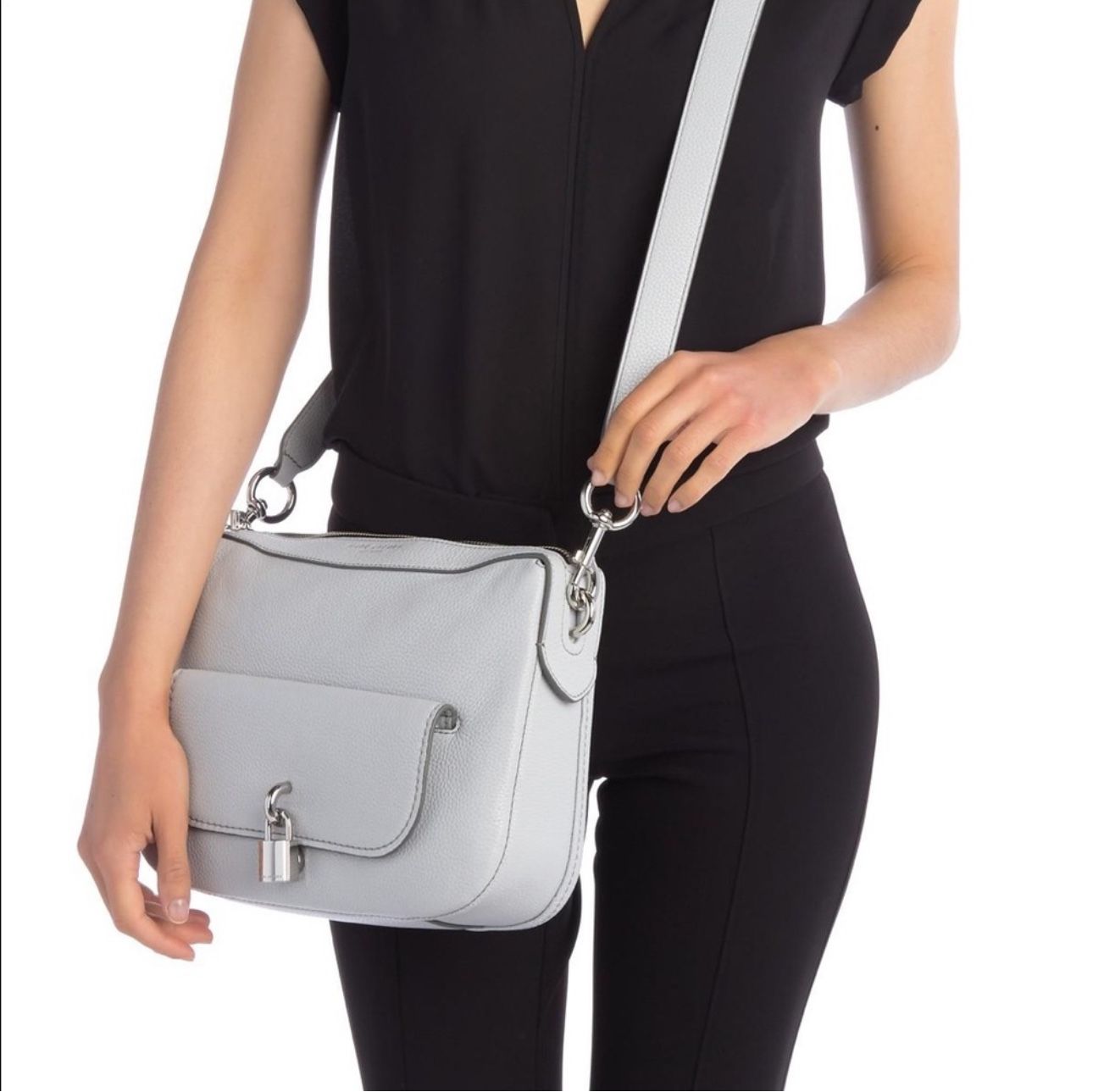 Marc Jacobs Lock That Leather Messenger Bag $120