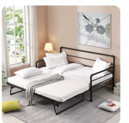 Steel twin daybed with trundle. Frame only!