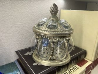 1920’s Trinket Box Blown Glass 