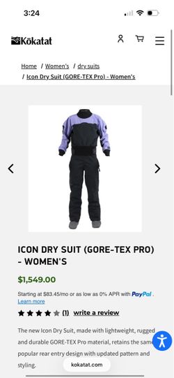 Kokatat Icon Dry Suit GORE-TEX Pro Women's medium