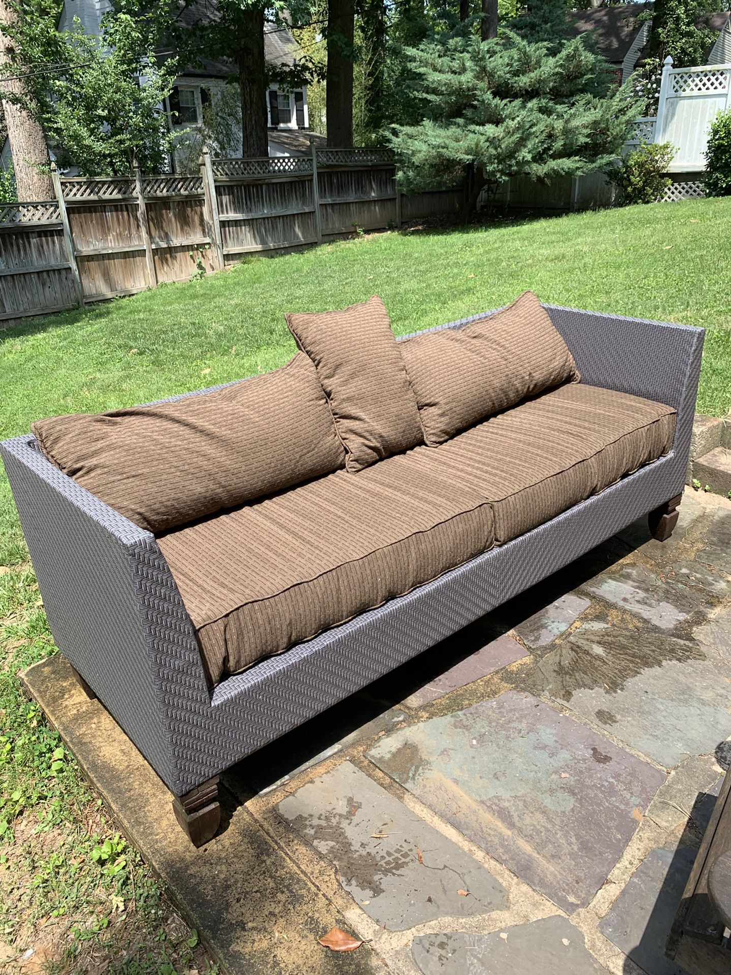 Luxurious Outdoor Couch with Cushions
