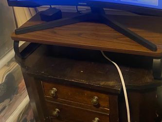 A computer monitor table top