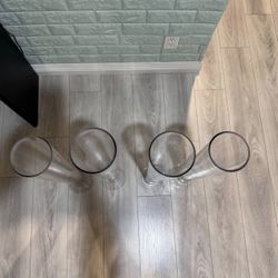 Tall Glass Centerpiece Vases. 28’ Inch Tall For Wedding