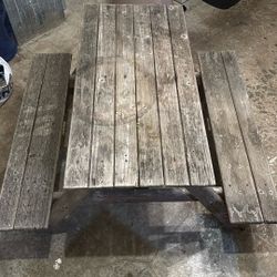 kids outdoor wooden table 