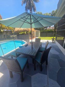 Outdoor patio furniture  75 pieces not including cushions
