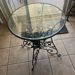 Beautiful Wrought Iron/ Glass Table