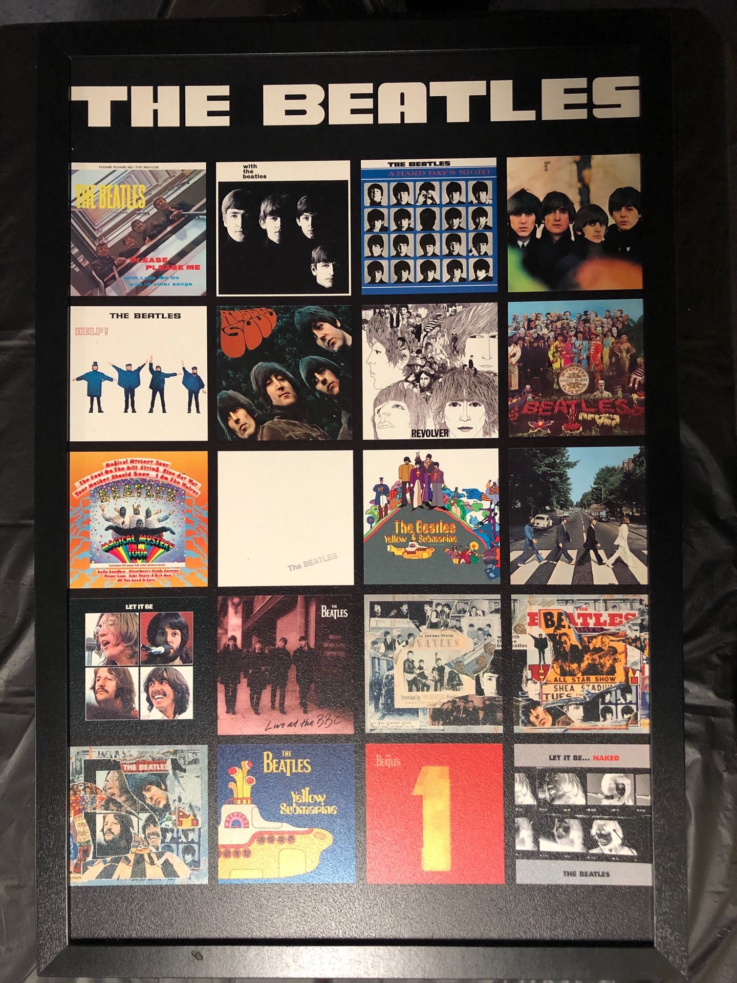 Beatles album collage