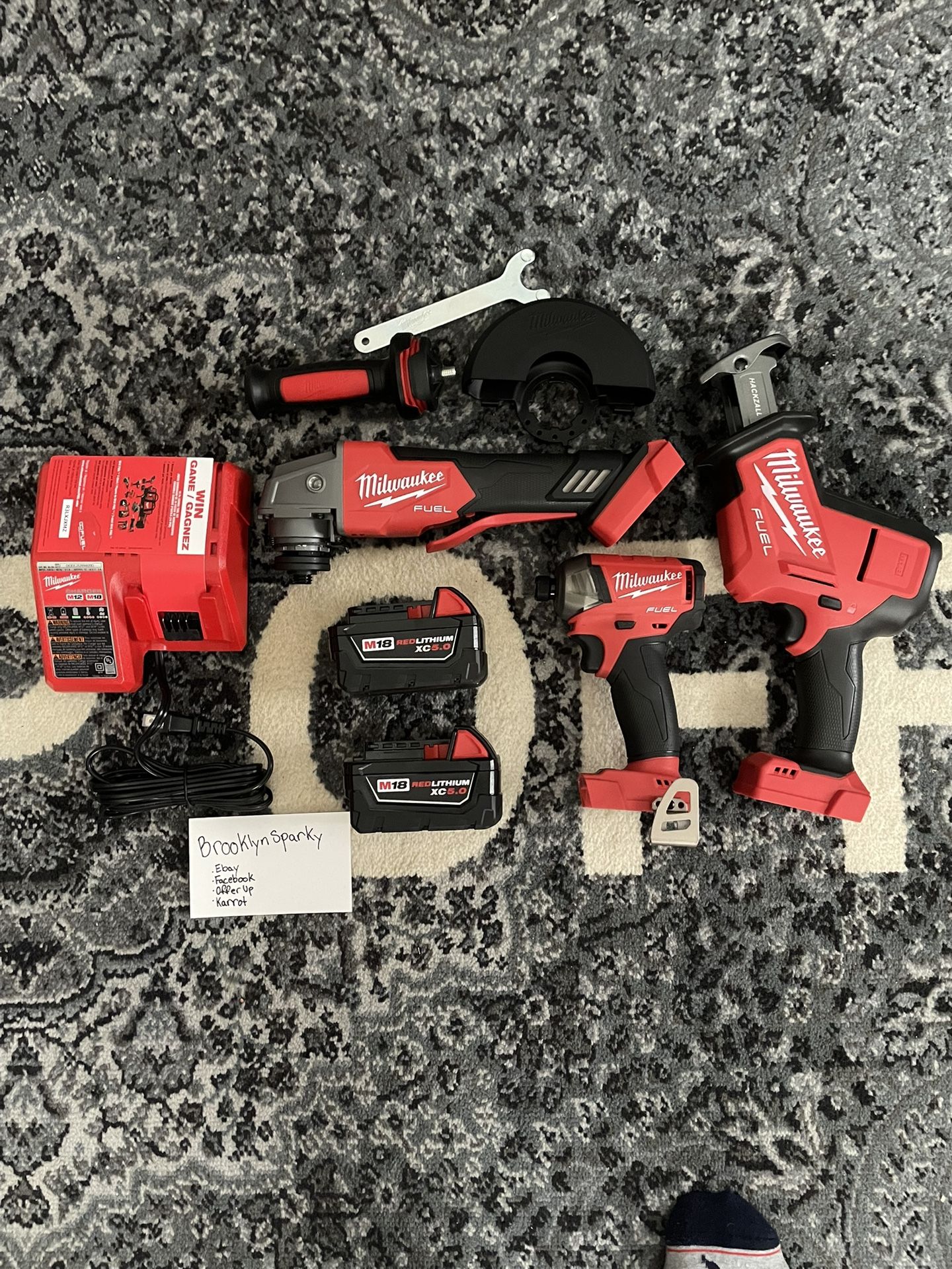 Bundle Deal M18 FUEL Tools & 2 5.0 Ah Batteries + Charger