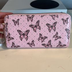 Pink Butterfly Wallet