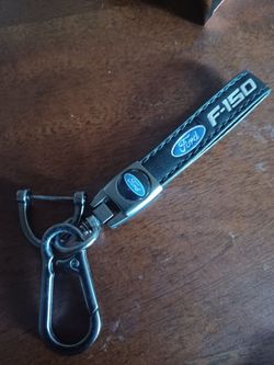 Ford F-150 Leather Strap Keychain