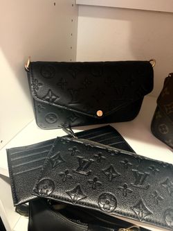 Louis Vuitton Félicie Pochette Black Empreinte Leather