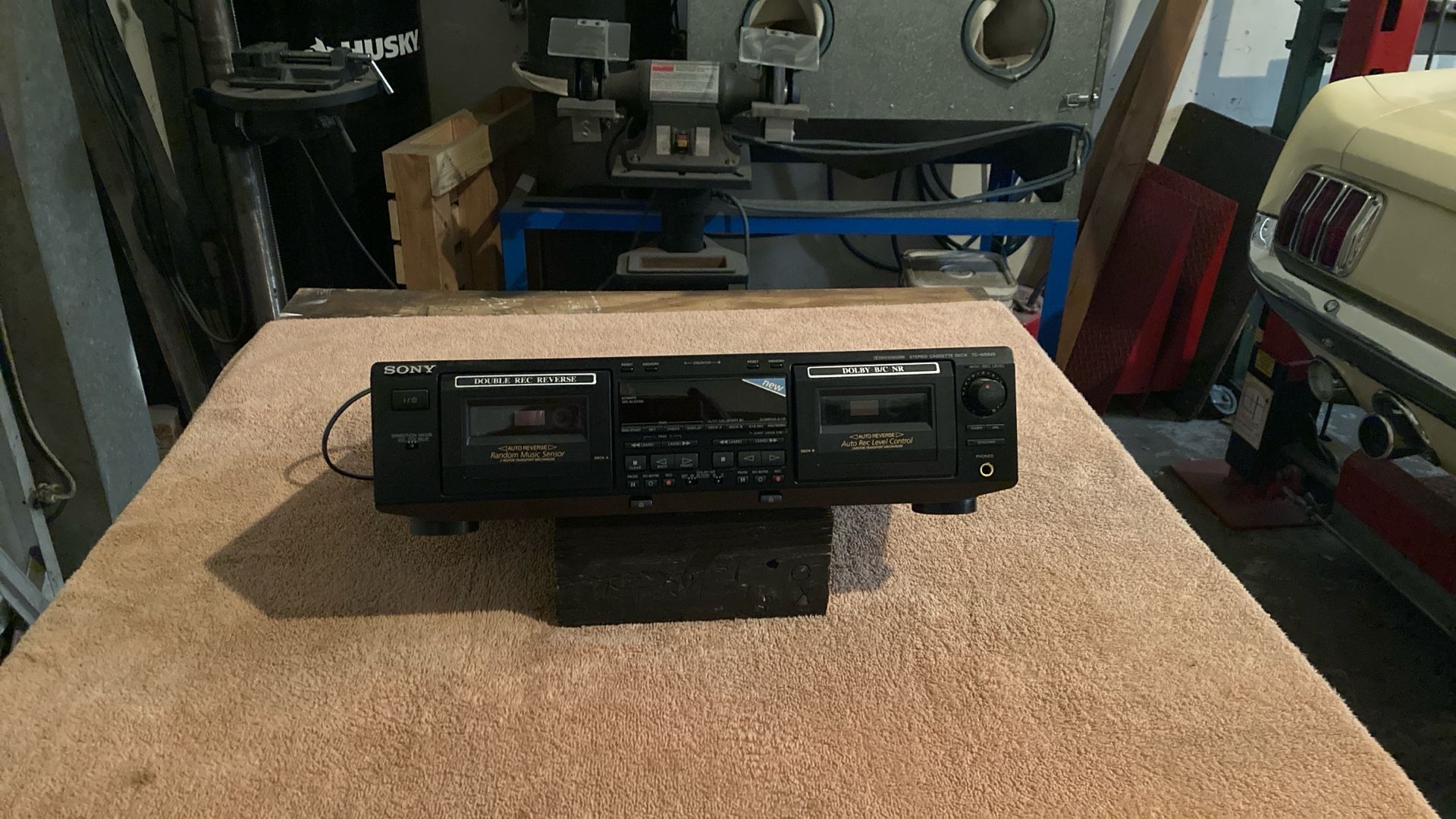 Sony dual deck cassette player 