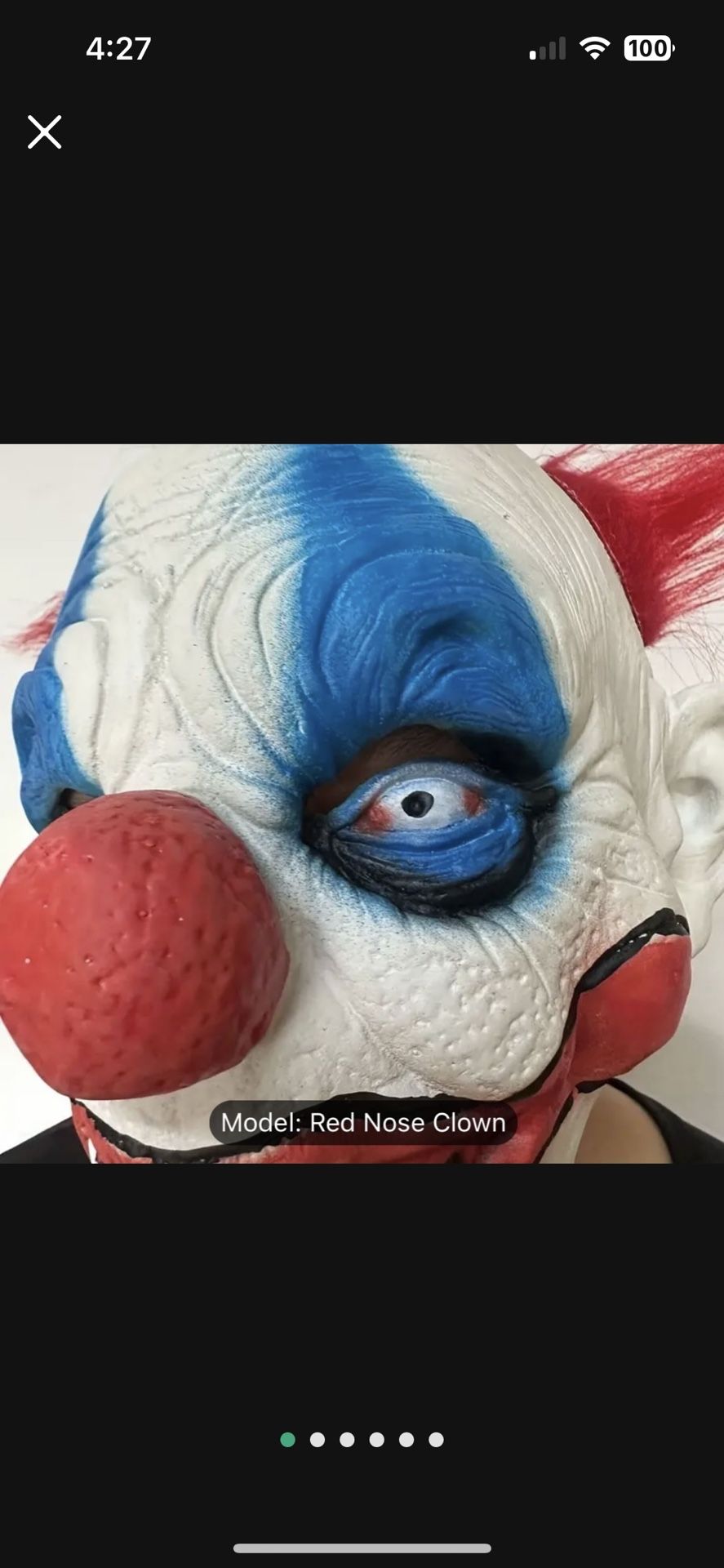 HALLOWEEN COSTUME CLOWN MASK PARTY PROP   ;^@