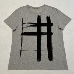 Burberry Brit Brush Stroke Graphic Logo T-Shirt Men’s Size XXL Western