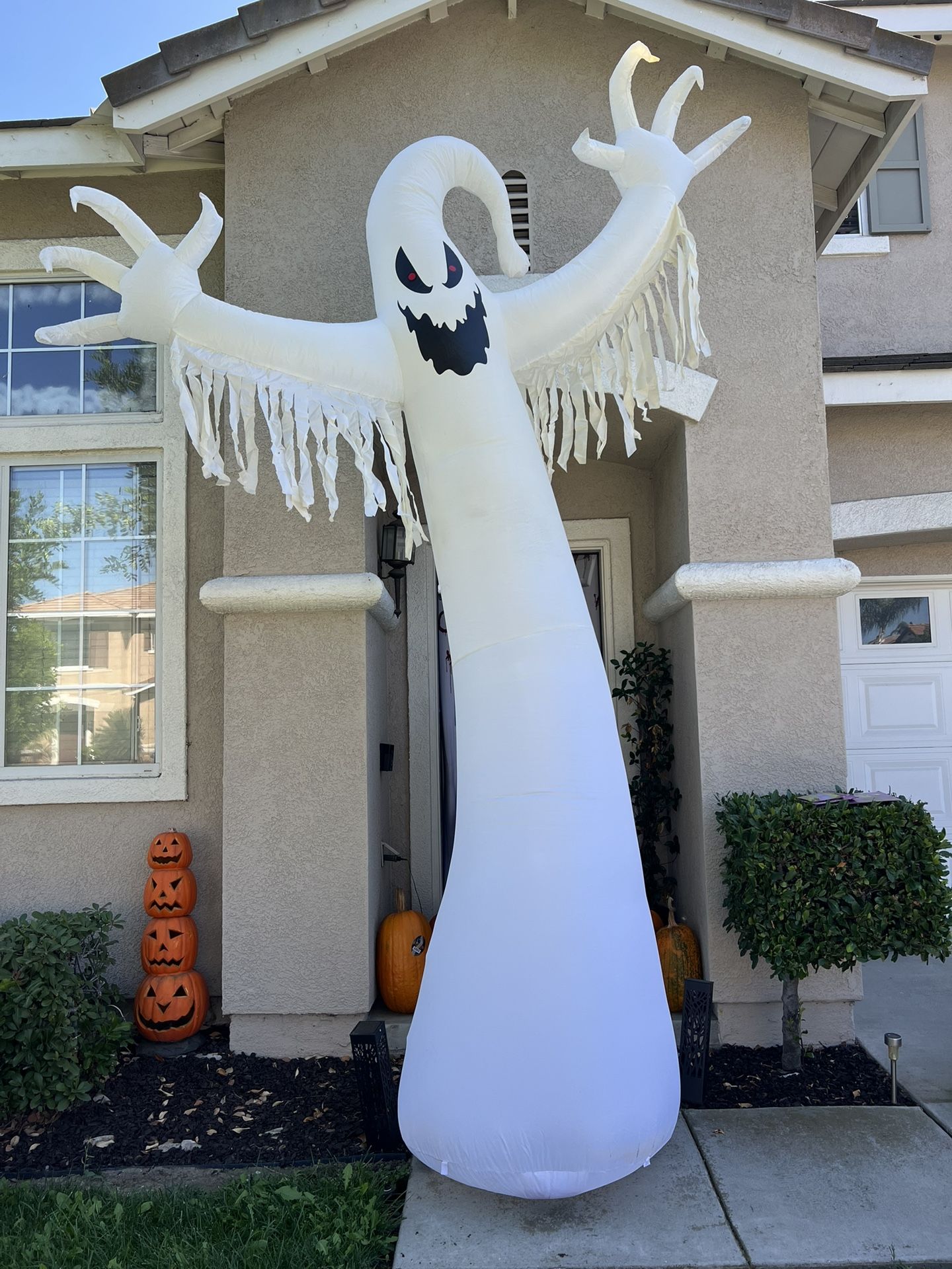 Home Accents Giant-Sized 12 ft LED Ghost Inflatable Halloween Decor