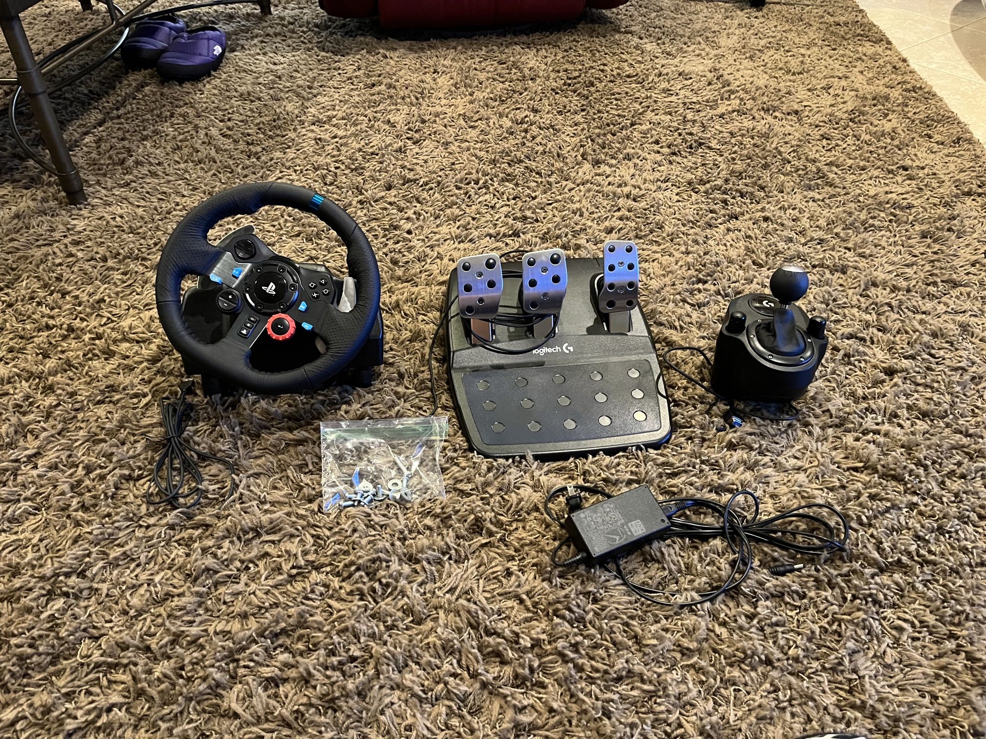 Logitech G29 Driving Force Racing Wheel and Floor Pedals And Shifter