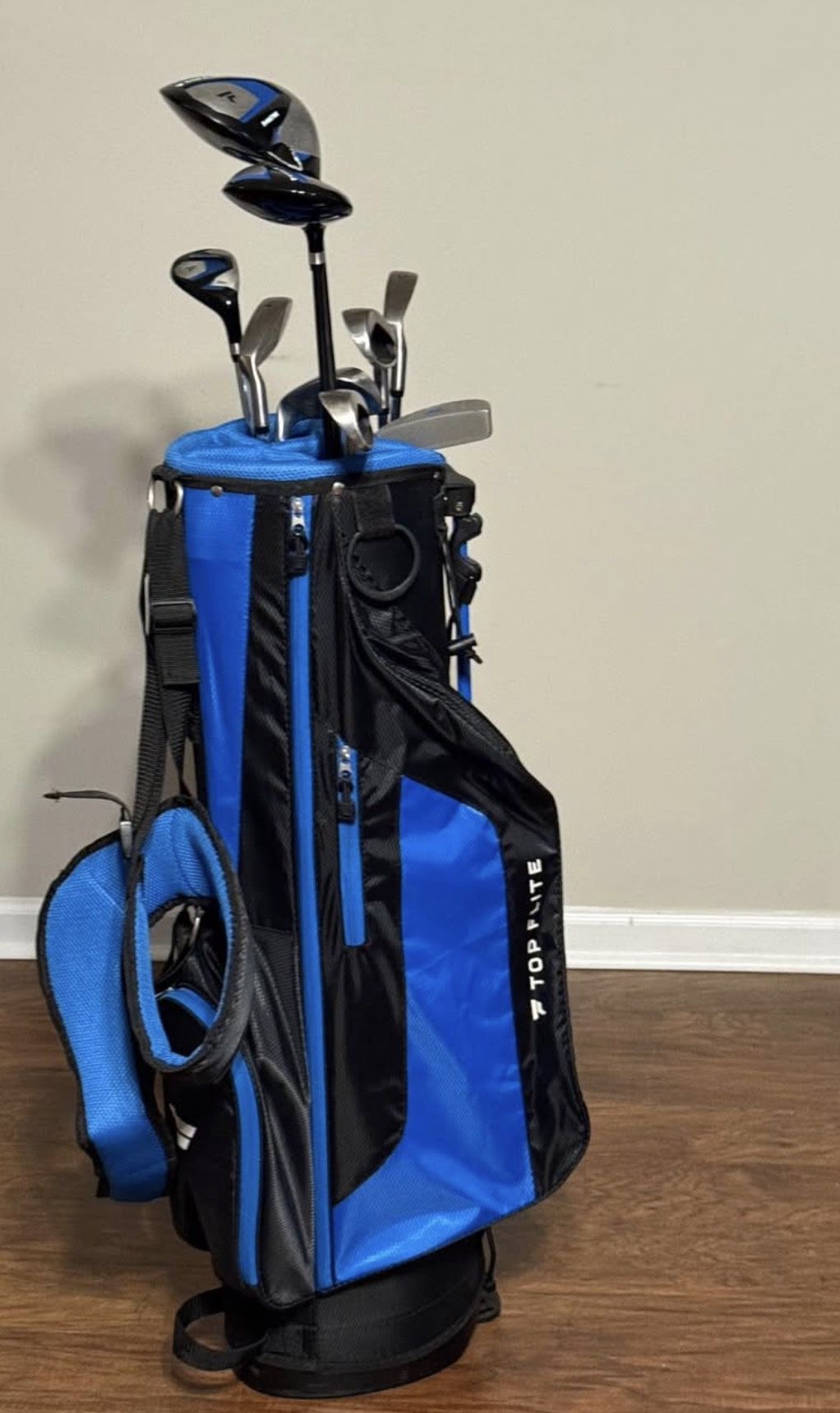 Gold Clubs And Nike Golf Shoes