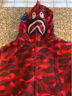 Red BAPE Zip-Up Jacket (3XL)