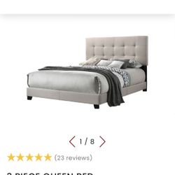 Queen Bed Frame And Head Board