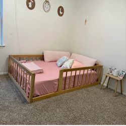 Toddler Floor Bed-Full Size