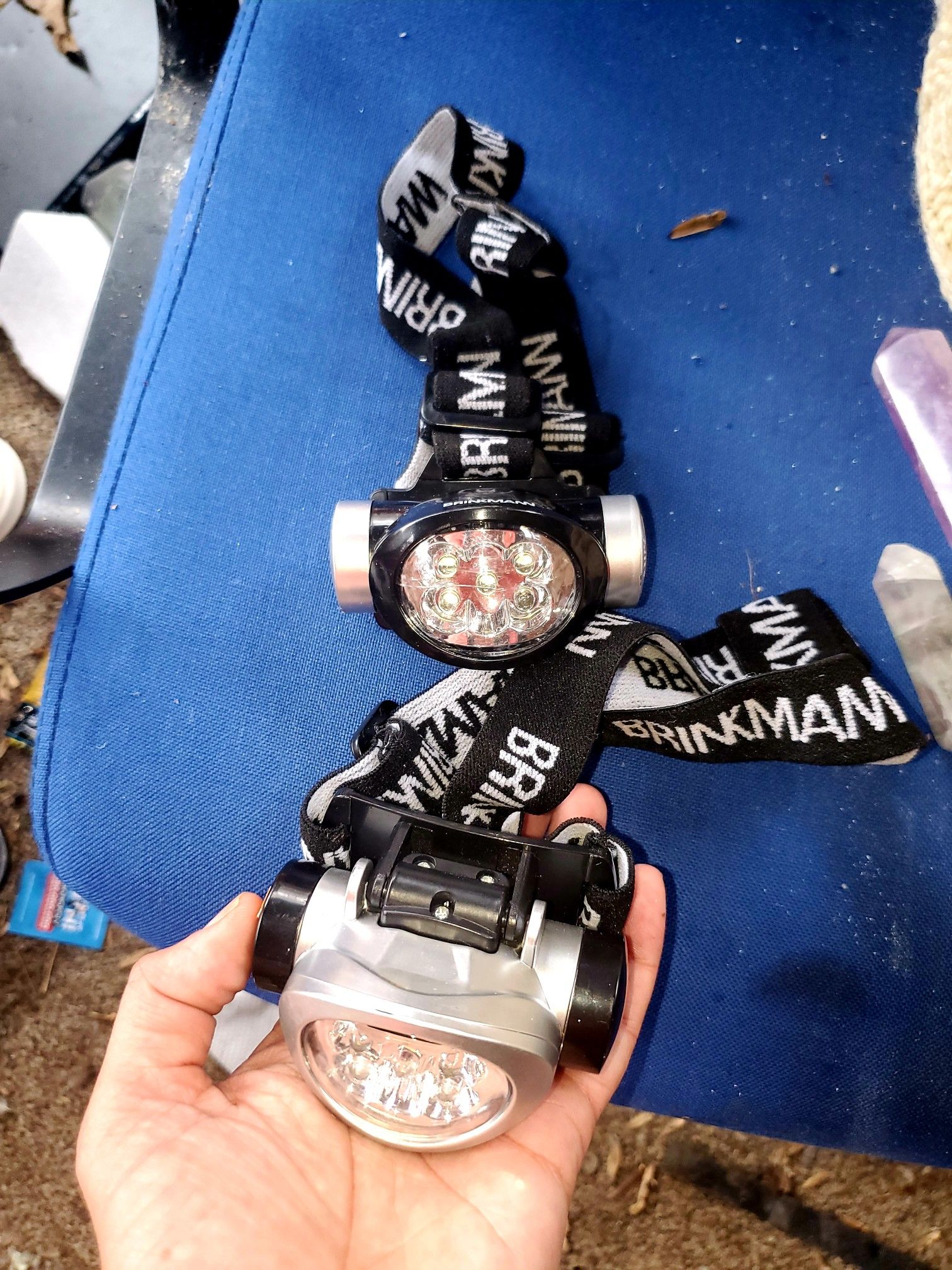 2 Pack of Brinkmann 400-8063-S 5 led headlight Work Fishing Mechanic Headlamp