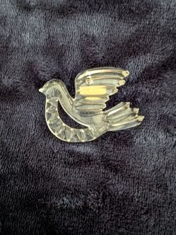 Gorham Full-Lead Crystal Holiday Dove Ornament