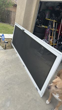Storm protection screen door