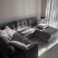 Gray 4 Piece Modular Couch 
