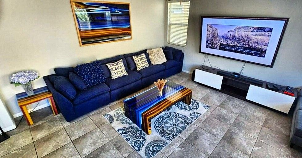 Coastal Living Room With Navy Sofa Navy Blue Coastal Lounge Suites