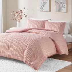 2 Pieces. Comforter Set – Modern Metallic Bedding Set.
