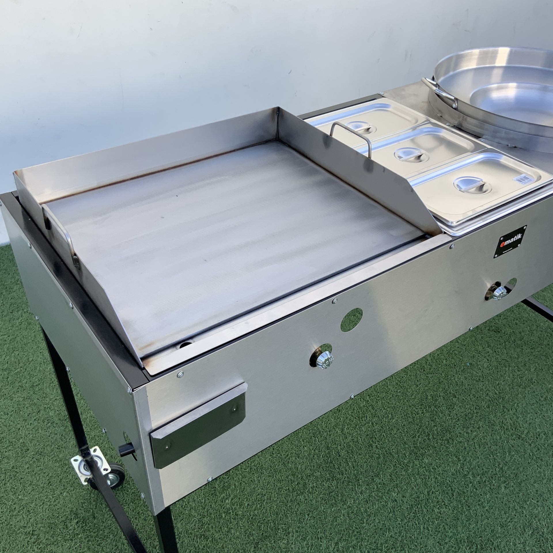 Cart W/2 Large Burners & Large Comal – El Charro Taco Carts