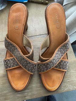 Coach criss cross slude sandals-size 9