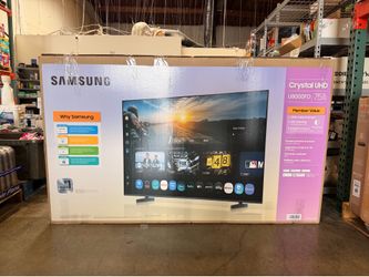 Samsung 75” Crystal UHD Smart TV Brand New In Box